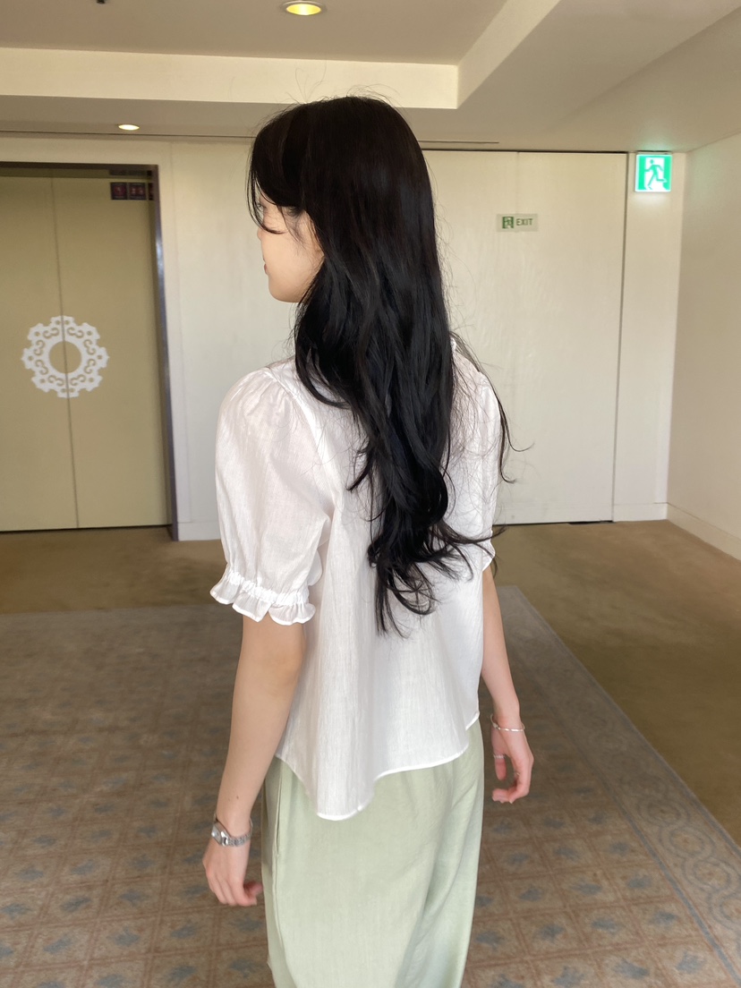 ERUME韓國東大門直郵女裝新款休閑職業推薦人氣襯衫蕾絲衫ERUME襯衫/蕾絲衫