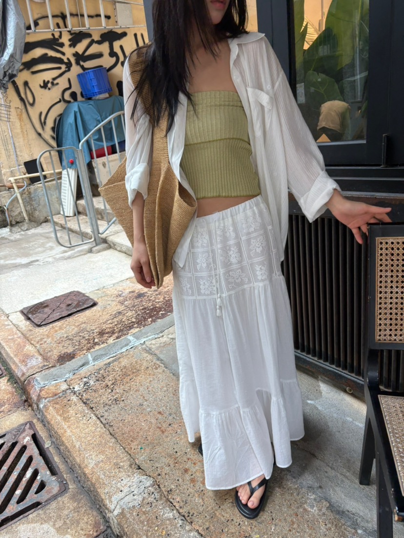 FOR TAPE韓國代購女士新品人氣休閑職業時尚推薦26夏季長裙FOR TAPE長裙