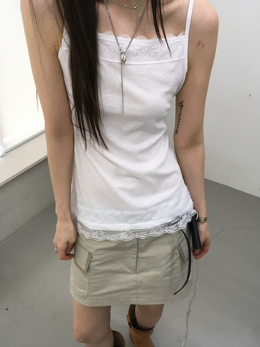 MINIMUZE韓國直郵實拍女士新款熱賣休閑職業推薦吊帶背心MINIMUZE吊帶/背心