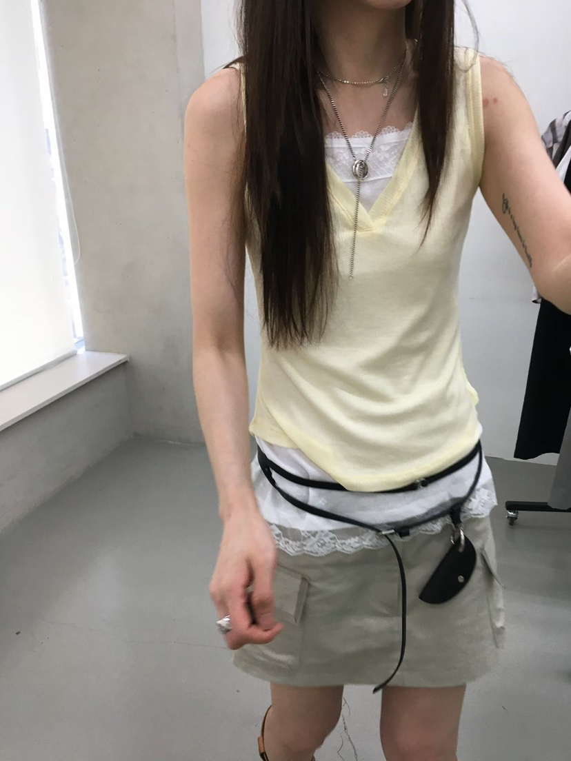 MINIMUZE韓國直郵實拍女士新款熱賣休閑職業推薦吊帶背心MINIMUZE吊帶/背心
