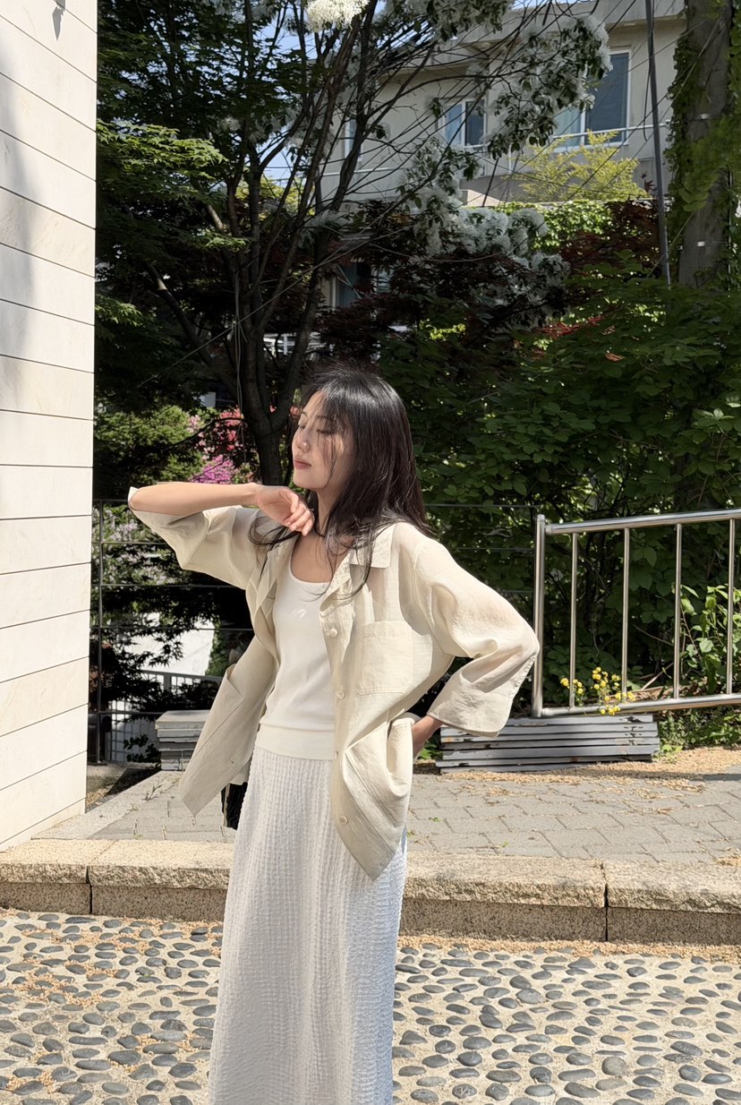 AMY GRACE-A韓國東大門直郵女裝新品熱賣時尚休閑夾克透明AMY GRACE夾克