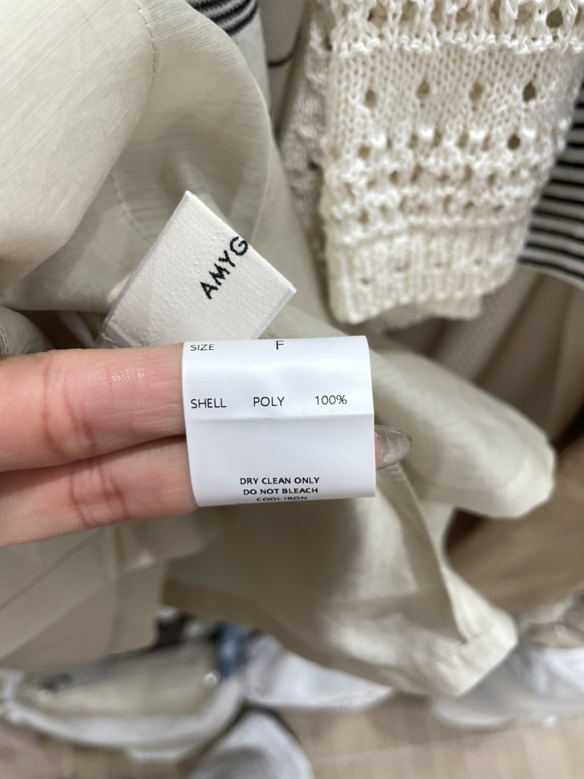 AMY GRACE-A韓國東大門直郵女裝新品熱賣時尚休閑夾克透明AMY GRACE夾克