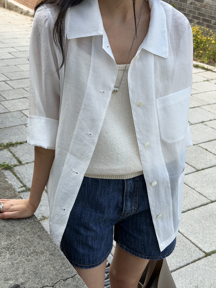 AMY GRACE-A韓國東大門直郵女裝新品熱賣時尚休閑夾克透明AMY GRACE夾克圖色2