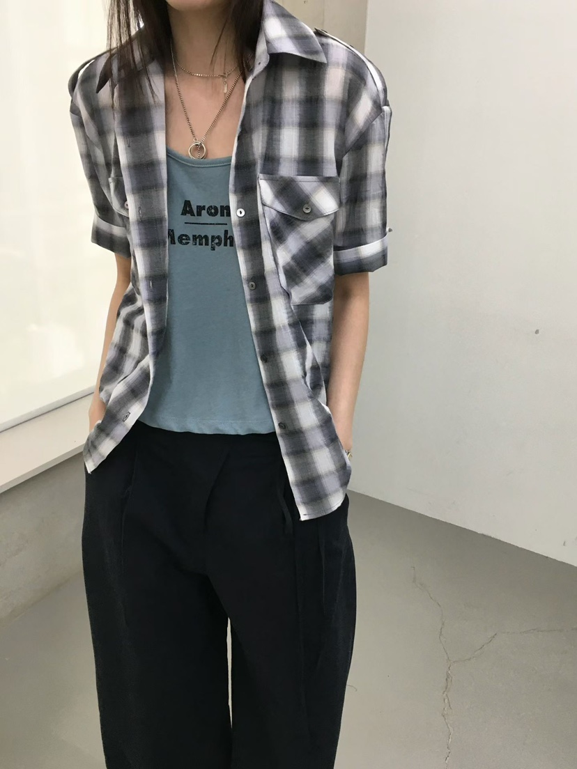 MINIMUZE韓國直郵女裝新品26春夏休閑26夏季推薦襯衫蕾絲衫MINIMUZE襯衫/蕾絲衫
