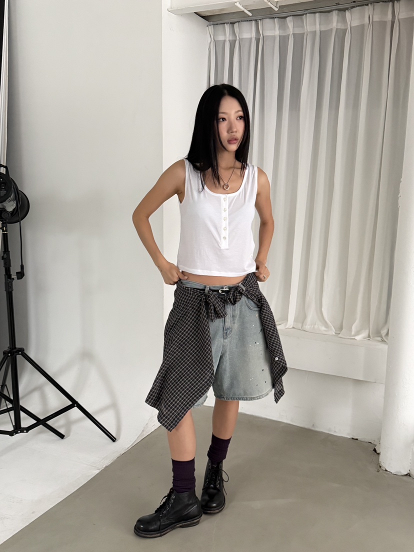KARE/WEREPIECE韓國直郵女士新款熱賣職業26春夏吊帶背心棉KARE/WEREPIECE吊帶/背心