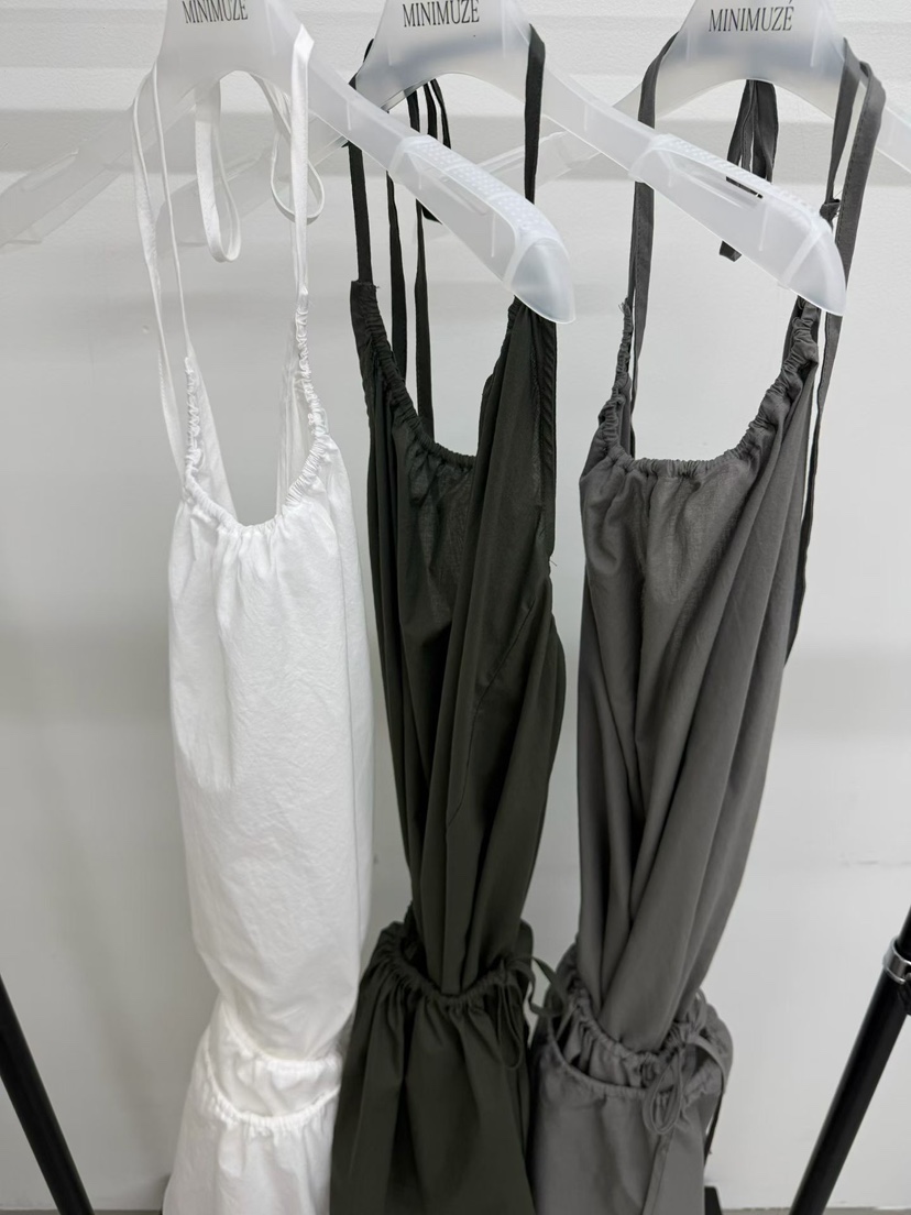 MINIMUZE韓國代購女裝新品熱賣休閑推薦26春夏連衣裙棉質無袖MINIMUZE連衣裙