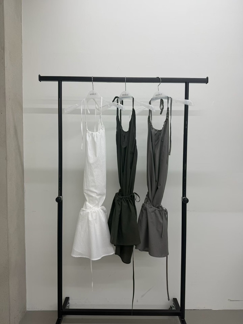 MINIMUZE韓國代購女裝新品熱賣休閑推薦26春夏連衣裙棉質無袖MINIMUZE連衣裙
