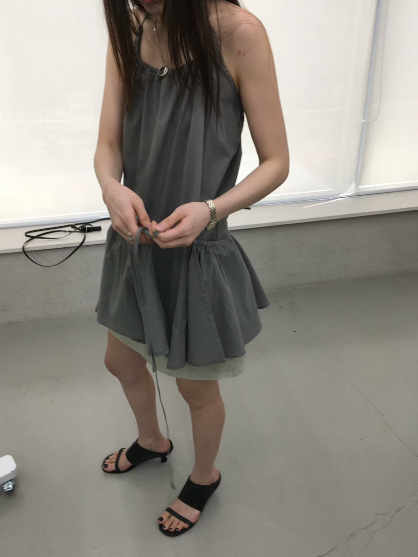 MINIMUZE韓國代購女裝新品熱賣休閑推薦26春夏連衣裙棉質無袖MINIMUZE連衣裙