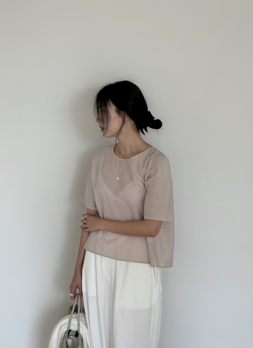 AMY GRACE-A韓國直郵實拍女裝新款26夏季人氣襯衫蕾絲衫AMY GRACE襯衫/蕾絲衫