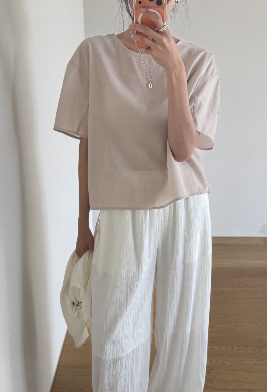 AMY GRACE-A韓國直郵實拍女裝新款26夏季人氣襯衫蕾絲衫AMY GRACE襯衫/蕾絲衫圖色1
