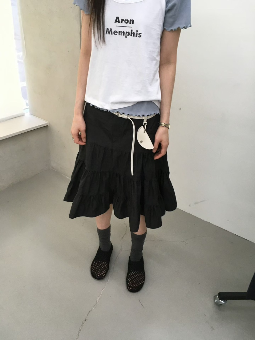 MINIMUZE韓國直郵實拍女士新品職業26春夏休閑半身裙中短裙MINIMUZE半身裙/中短裙