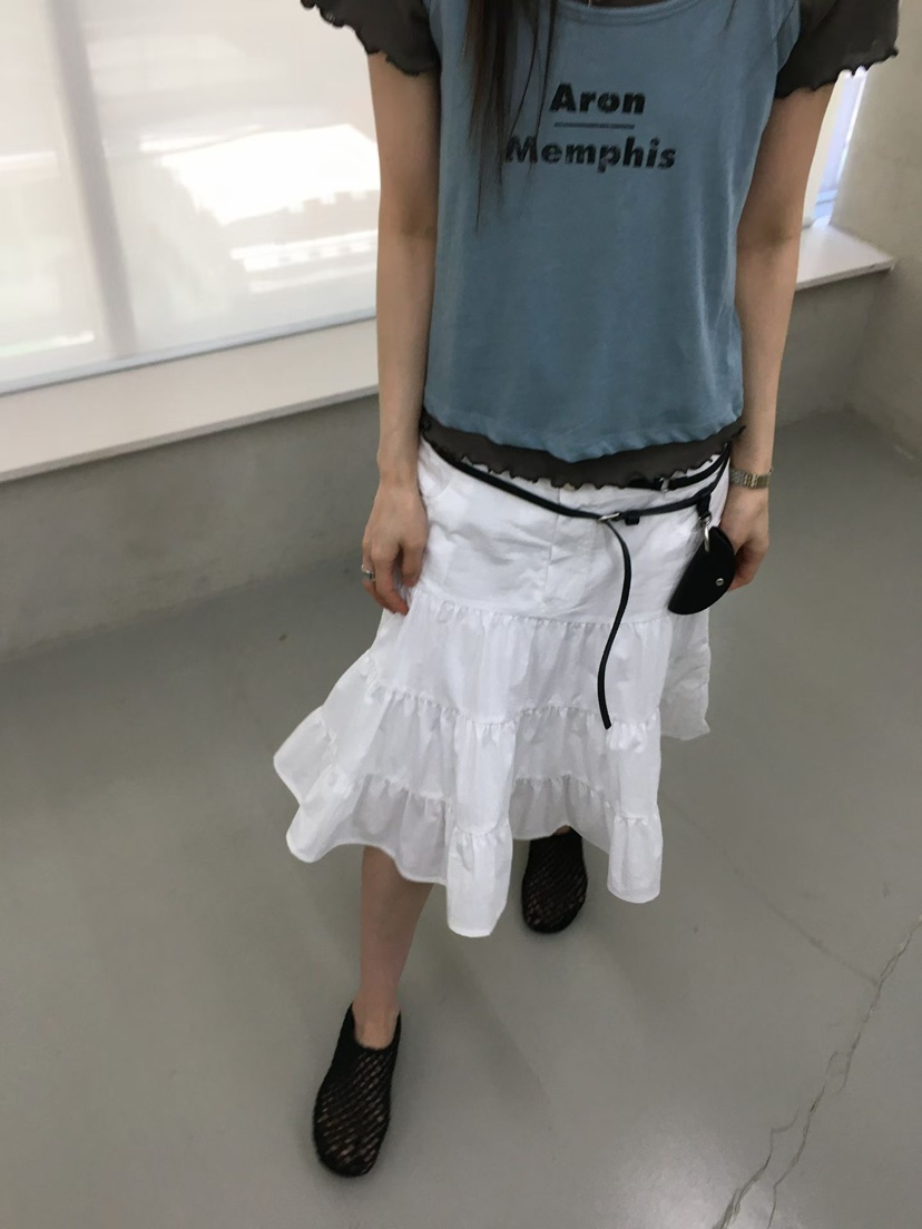 MINIMUZE韓國直郵實拍女士新品職業26春夏休閑半身裙中短裙MINIMUZE半身裙/中短裙