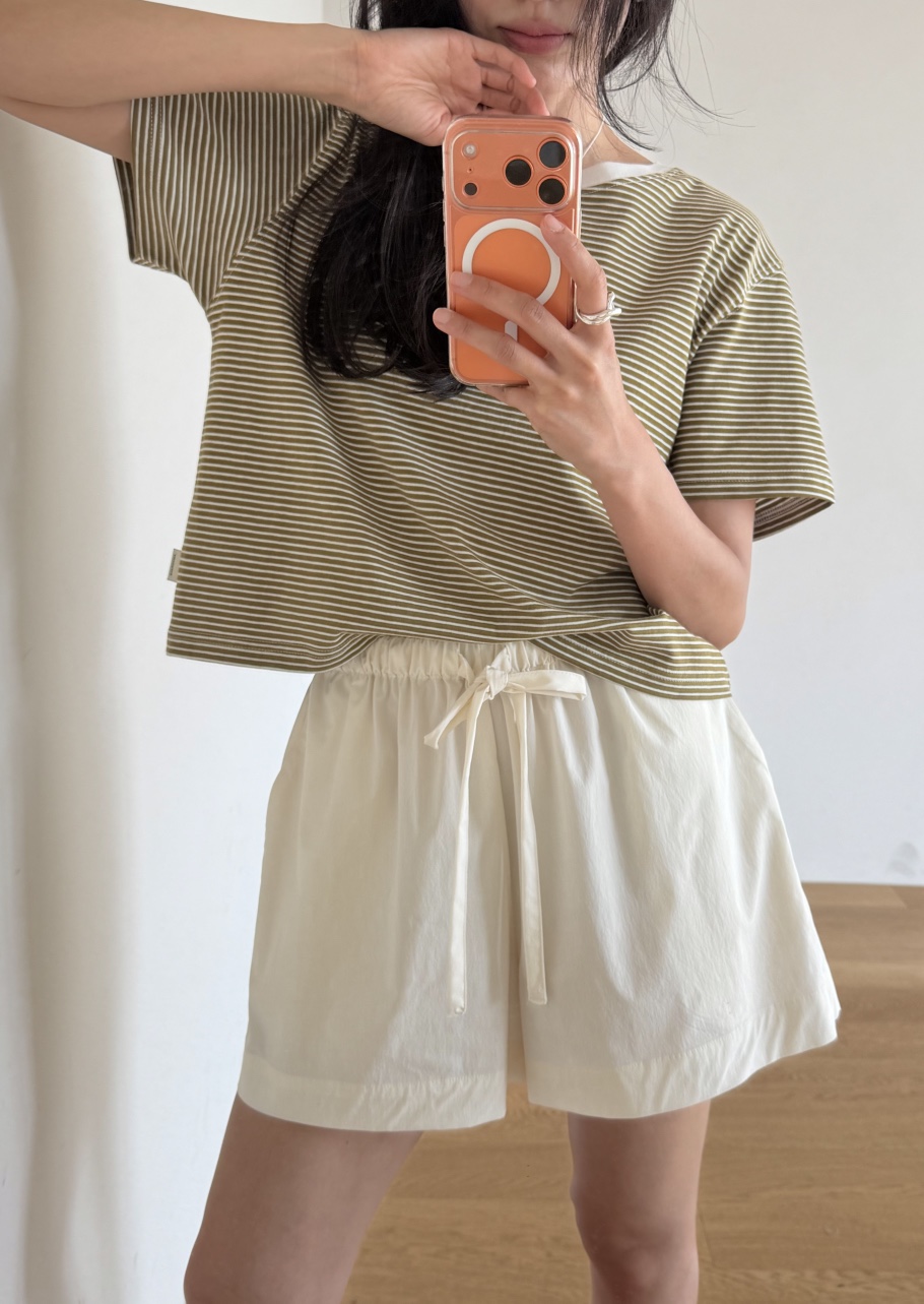 AMY GRACE-A韓國直郵女裝新款熱賣26春夏推薦26夏季T恤條紋AMY GRACET恤
