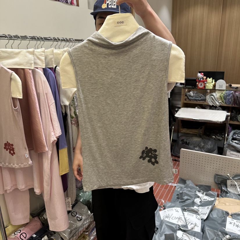 EEE韓國東大門直郵女裝新品人氣26夏季休閑職業吊帶背心無袖EEE吊帶/背心圖色3