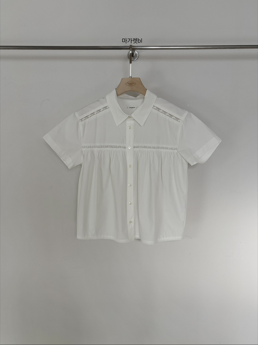 VERGAMOT韓國直郵女士新品時尚職業26春夏熱賣襯衫蕾絲衫VERGAMOT襯衫/蕾絲衫圖色1