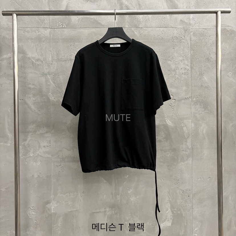 MUTE-P韓國東大門代購女士新款26夏季人氣熱賣職業時尚T恤MUTET恤圖色5黑色