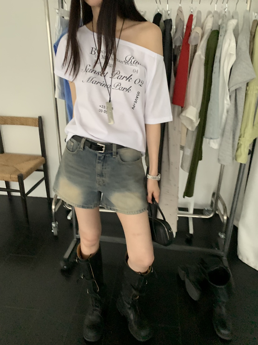 TRUE韓國直郵女裝新品時尚26春夏熱賣推薦休閑26夏季人氣T恤TRUET恤