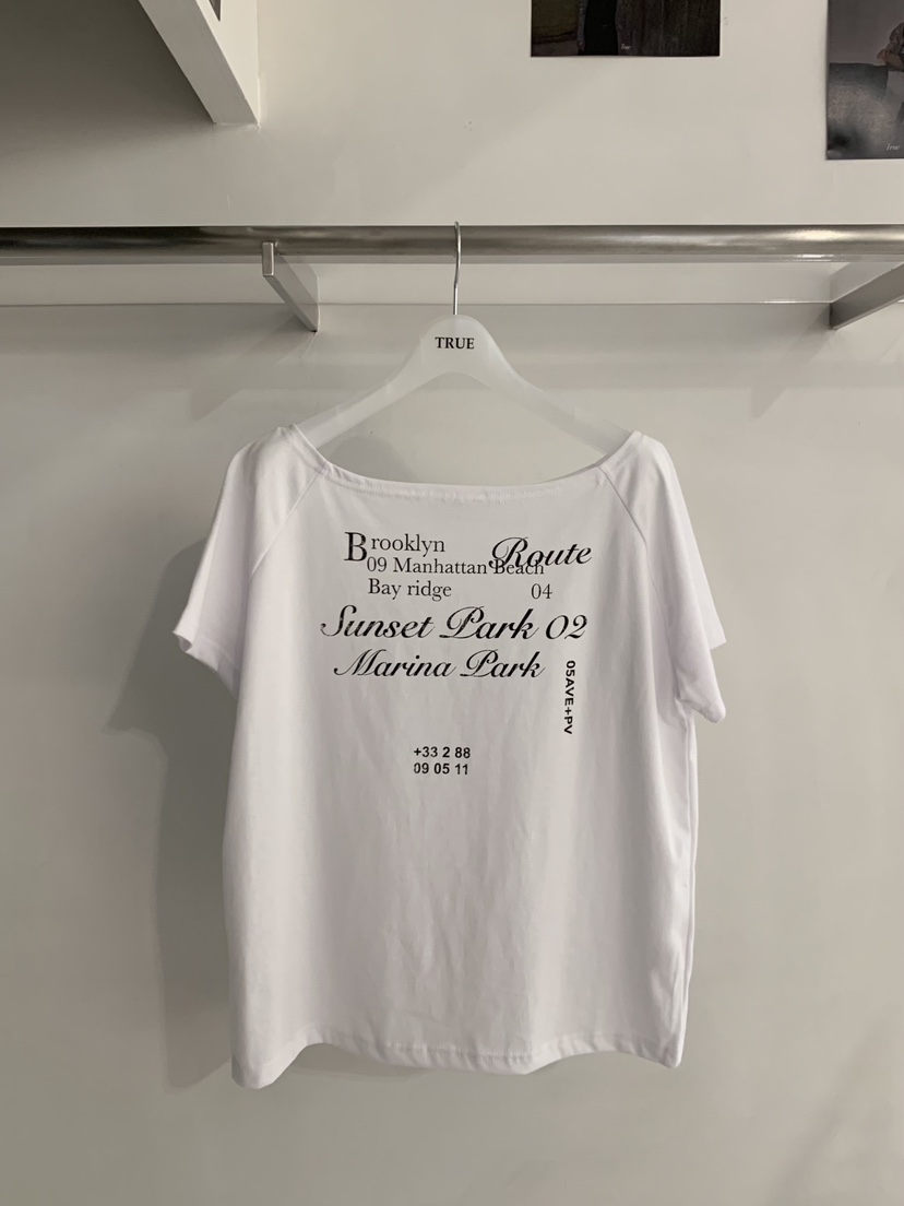 TRUE韓國直郵女裝新品時尚26春夏熱賣推薦休閑26夏季人氣T恤TRUET恤圖色1