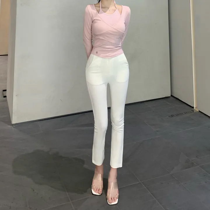 LIGHT AND SALT韓國代購女士新品推薦職業熱賣時尚休閑褲LIGHT AND SALT休閑褲
