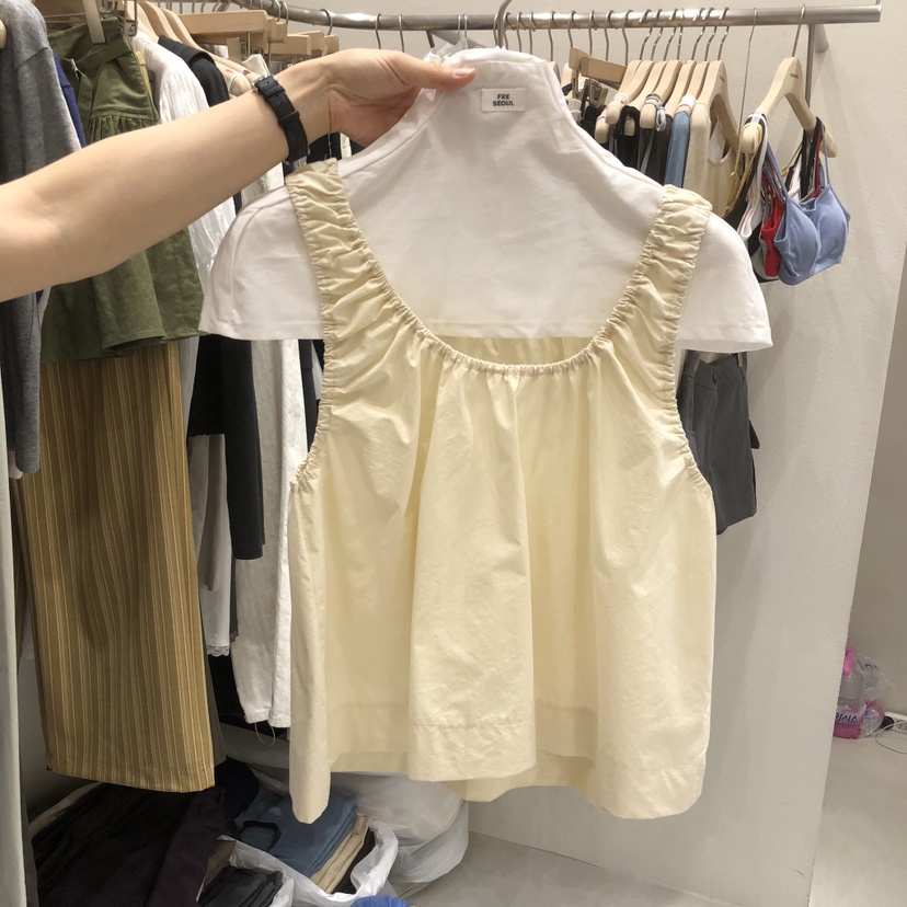FRE韓國直郵實拍女士新款熱賣26春夏休閑時尚職業吊帶背心FRE SEOUL吊帶/背心圖色1