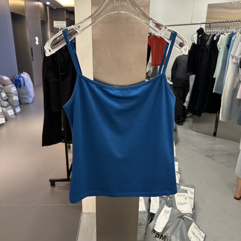 PAVEL韓國代購女裝新品推薦26春夏職業休閑吊帶背心無袖紐扣PAVEL吊帶/背心
