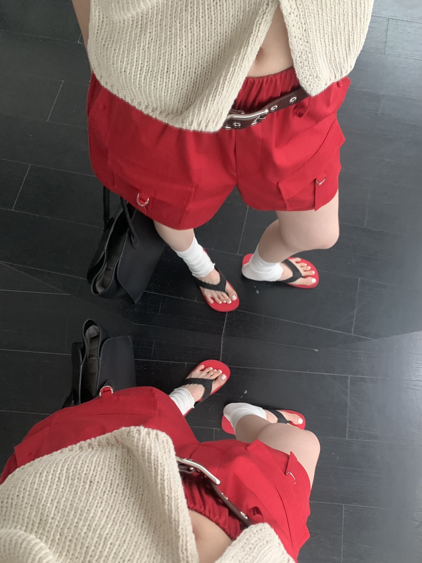 TRUE東大門實拍韓國女裝新款休閑26夏季職業時尚短褲口袋TRUE短褲