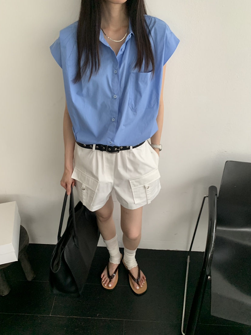 TRUE東大門實拍韓國女士新款時尚26夏季推薦26春夏襯衫蕾絲衫TRUE襯衫/蕾絲衫