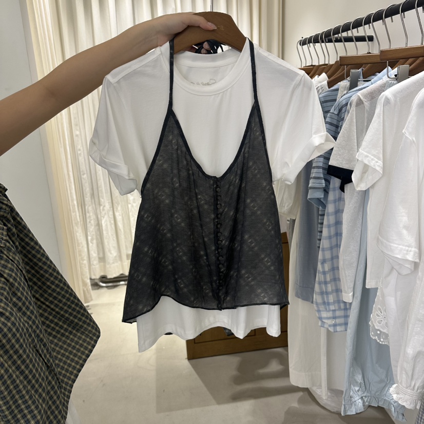 SIERRA東大門實拍韓國女裝新品26夏季休閑吊帶背心不含內搭SIERRA吊帶/背心圖色2