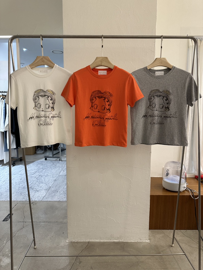 BPLAN韓國直郵實拍女裝新品26夏季時尚人氣推薦26春夏T恤復古BPLANT恤