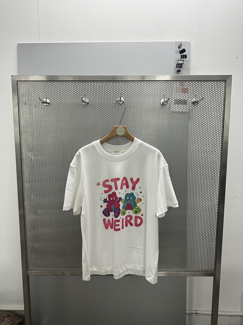 HUE/ERIA韓國直郵實拍女士新品26春夏職業推薦休閑時尚T恤HUE/ERIAT恤圖色1白色