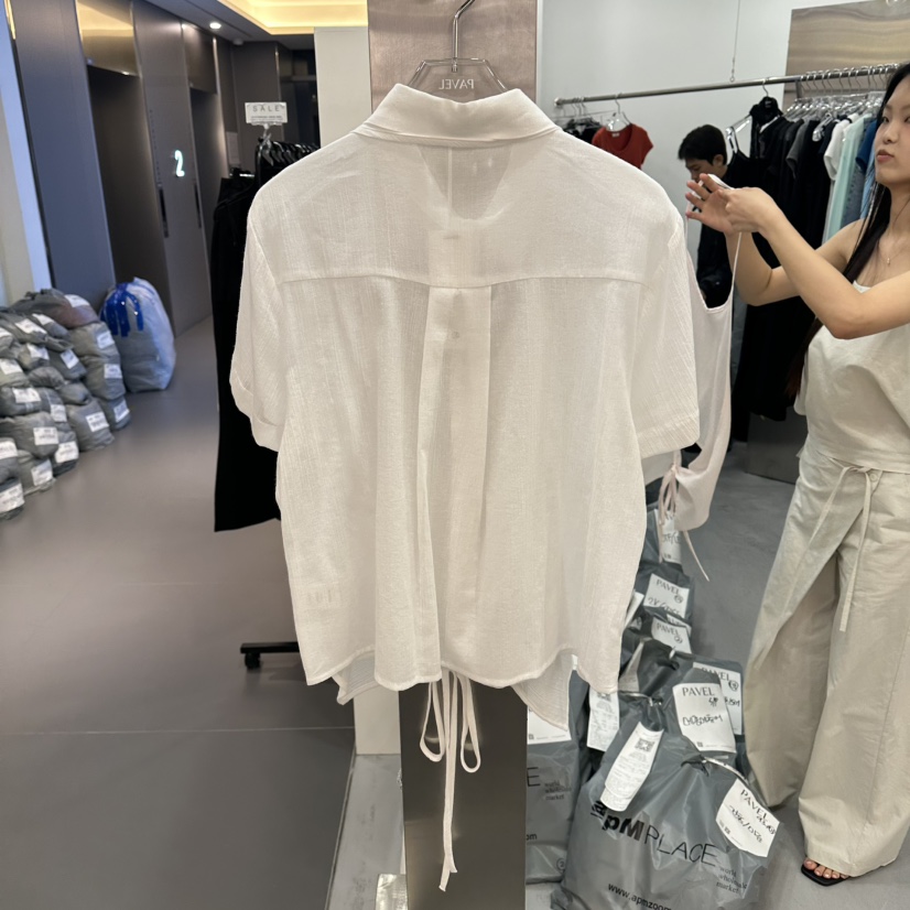PAVEL韓國直郵女士新款26春夏人氣熱賣推薦襯衫蕾絲衫假兩件PAVEL襯衫/蕾絲衫