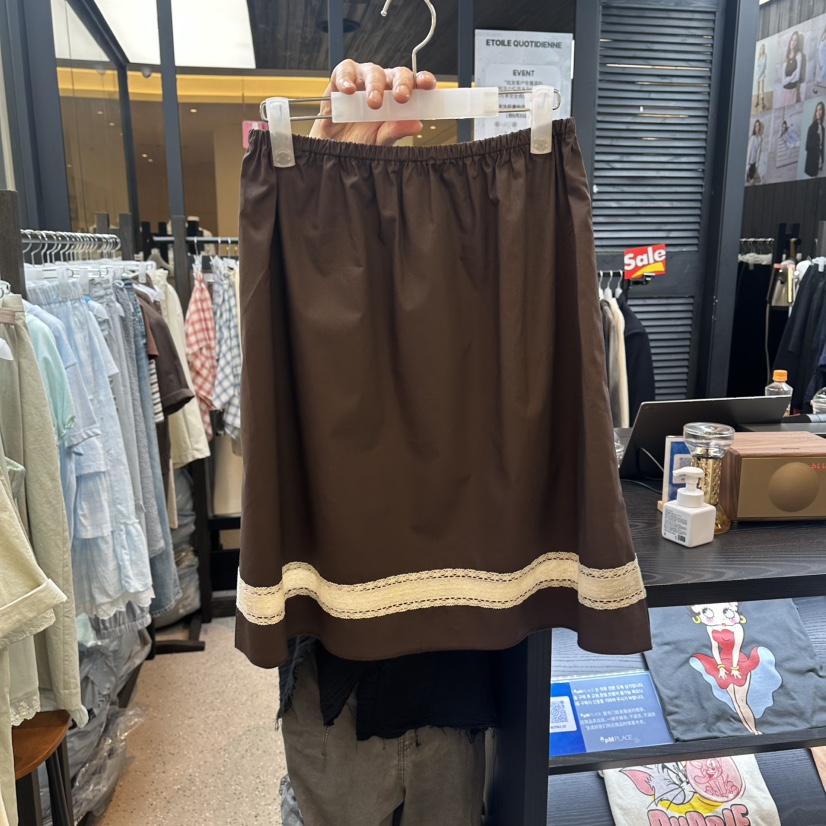 LE ETOILE韓國東大門直郵女裝新品熱賣26春夏半身裙中短裙棉Le etoile半身裙/中短裙