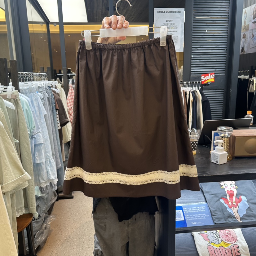 LE ETOILE韓國東大門直郵女裝新品熱賣26春夏半身裙中短裙棉Le etoile半身裙/中短裙圖色2