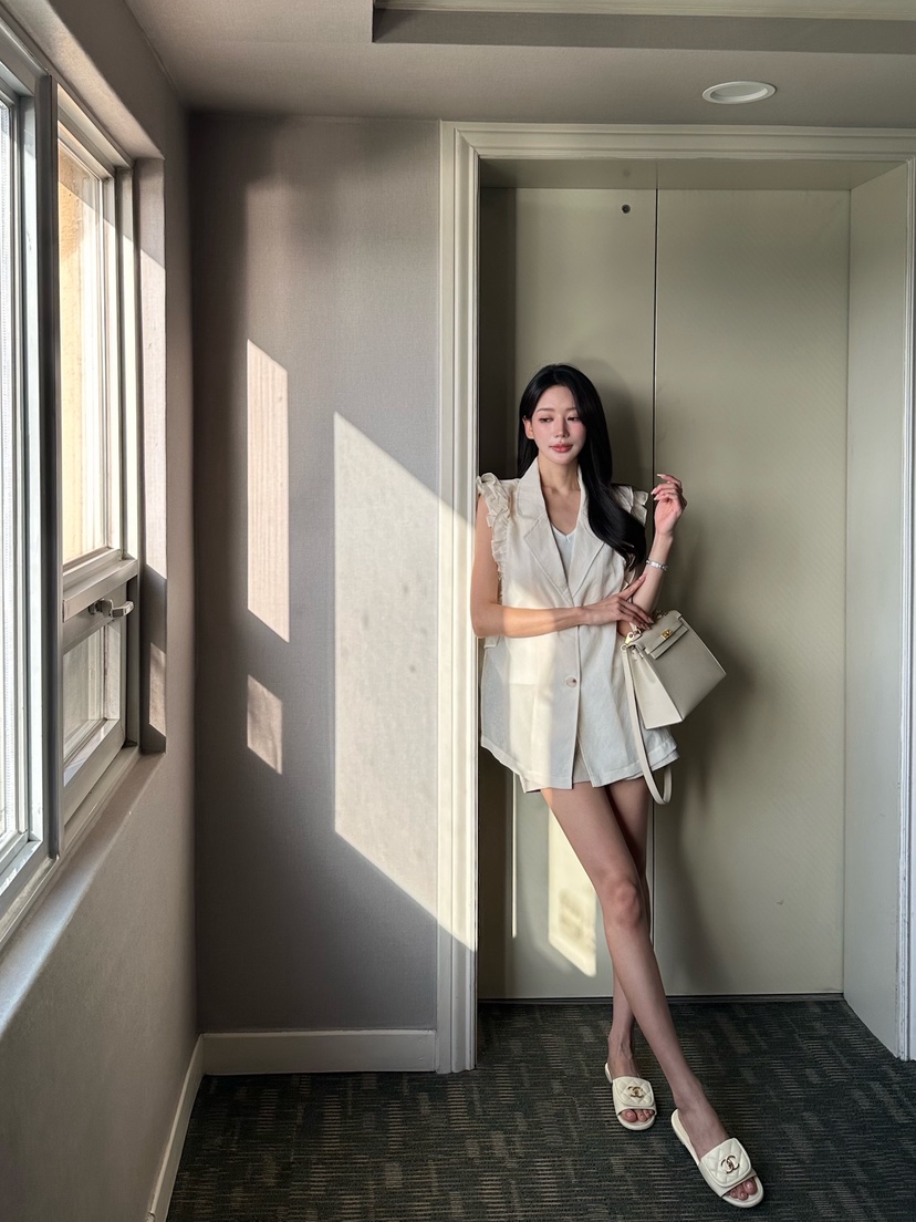81 MARKET-L韓國代購女裝新品26春夏休閑職業時尚26夏季馬甲81 MARKET-L馬甲