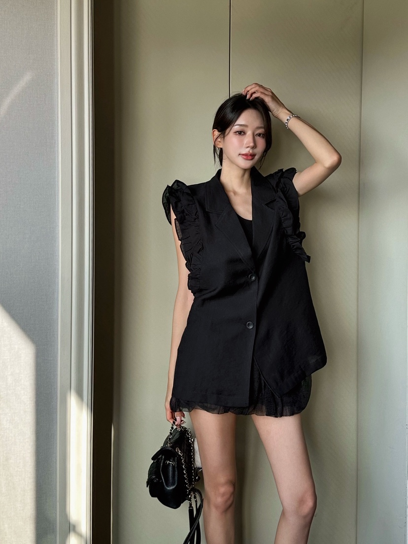81 MARKET-L韓國代購女裝新品26春夏休閑職業時尚26夏季馬甲81 MARKET-L馬甲