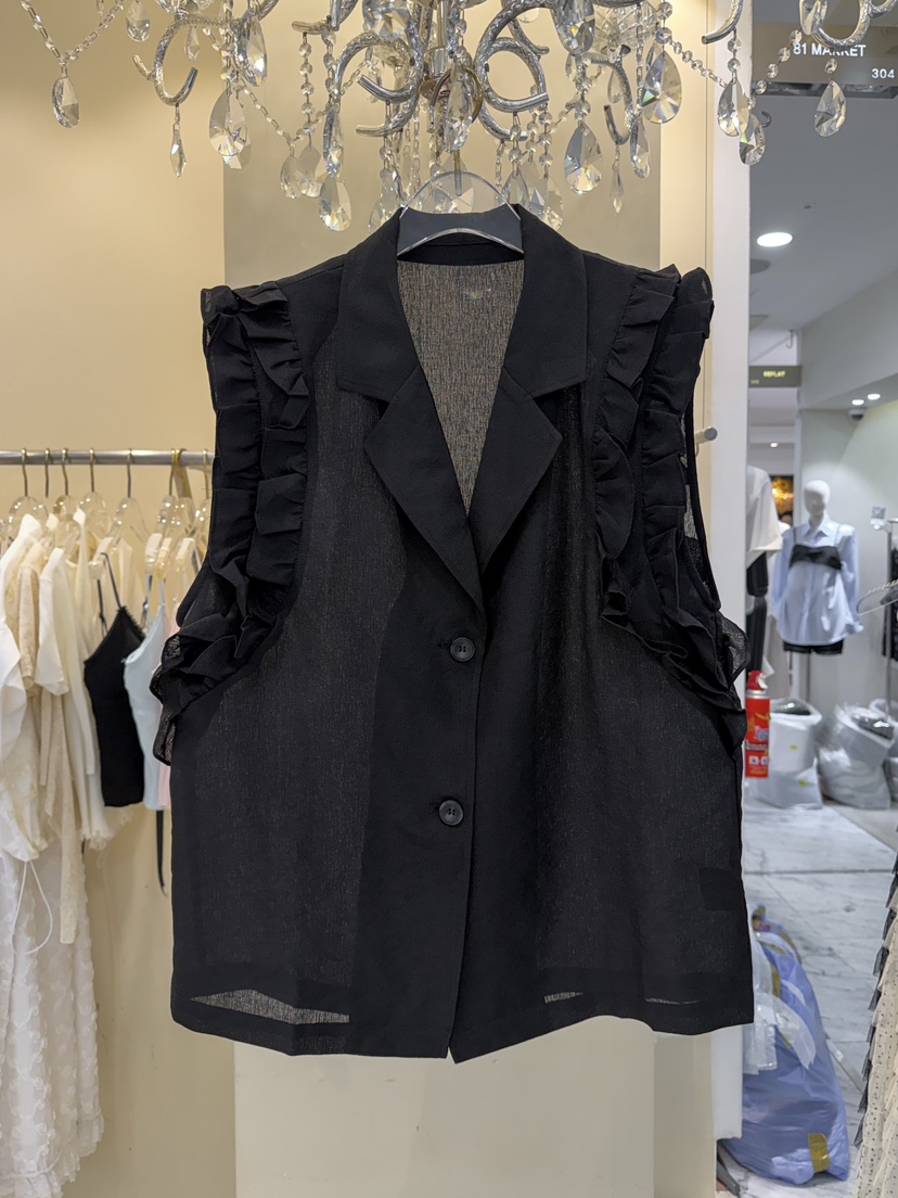 81 MARKET-L韓國代購女裝新品26春夏休閑職業時尚26夏季馬甲81 MARKET-L馬甲圖色2
