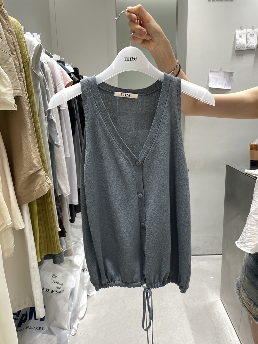 NUESE韓國直郵女裝新品熱賣人氣26夏季休閑26春夏推薦馬甲NUESE馬甲圖色3