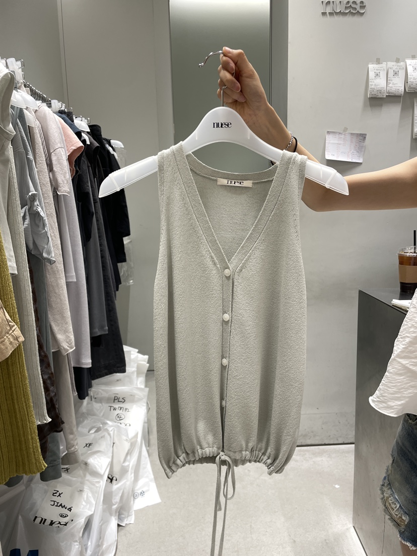 NUESE韓國直郵女裝新品熱賣人氣26夏季休閑26春夏推薦馬甲NUESE馬甲圖色4