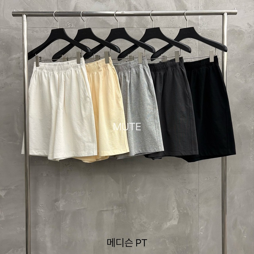 MUTE-P韓國直郵實拍女士新品26春夏熱賣休閑職業時尚短褲MUTE短褲