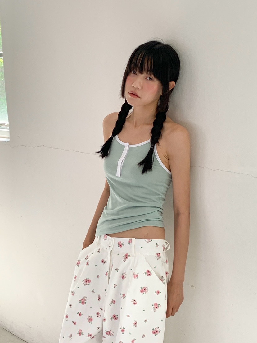 MORE THAN-P韓國代購女裝新款職業休閑時尚吊帶背心無袖MORE THAN吊帶/背心