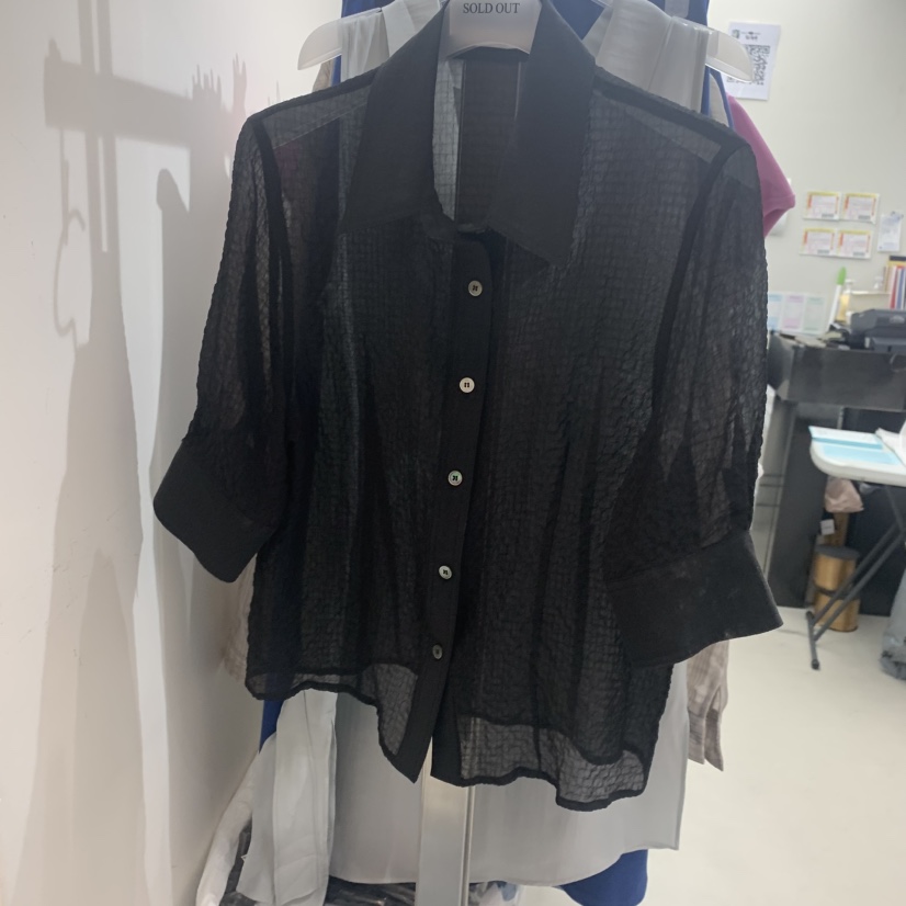 SOLD OUT韓國直郵女士新品26春夏職業推薦人氣襯衫蕾絲衫SOLD OUT襯衫/蕾絲衫圖色1