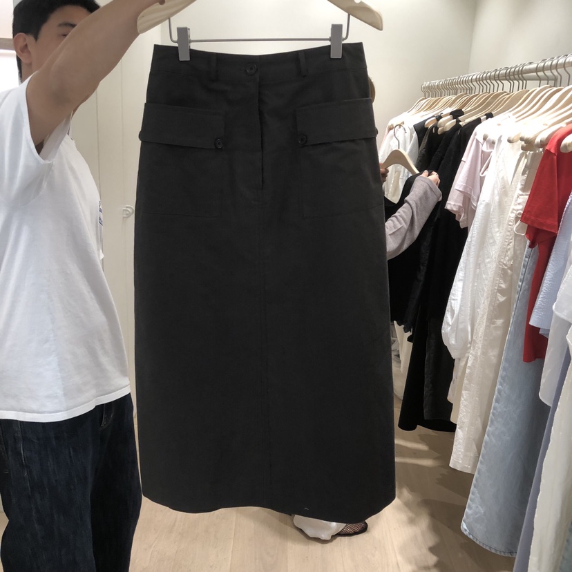 LIFFEY韓國東大門代購女裝新品26夏季人氣時尚職業長裙口袋LIFFEY長裙圖色2