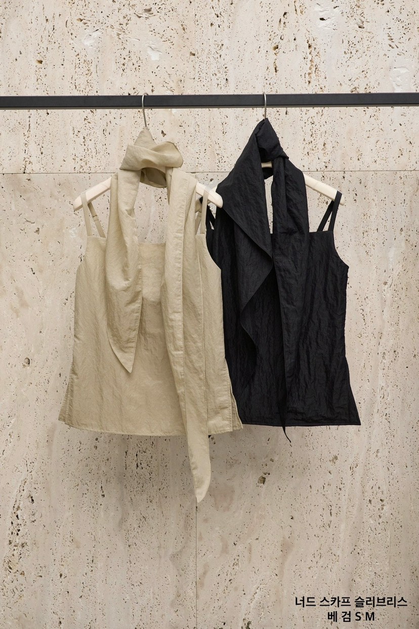 BLOSSOM韓國東大門直郵女裝新品26春夏吊帶背心含圍巾無袖BLOSSOM吊帶/背心