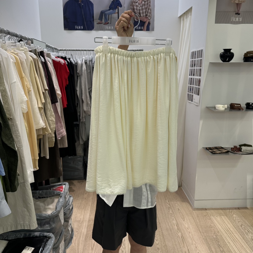 REIRAI韓國直郵實拍女裝新款職業推薦26春夏半身裙中短裙系帶Reirai半身裙/中短裙圖色1
