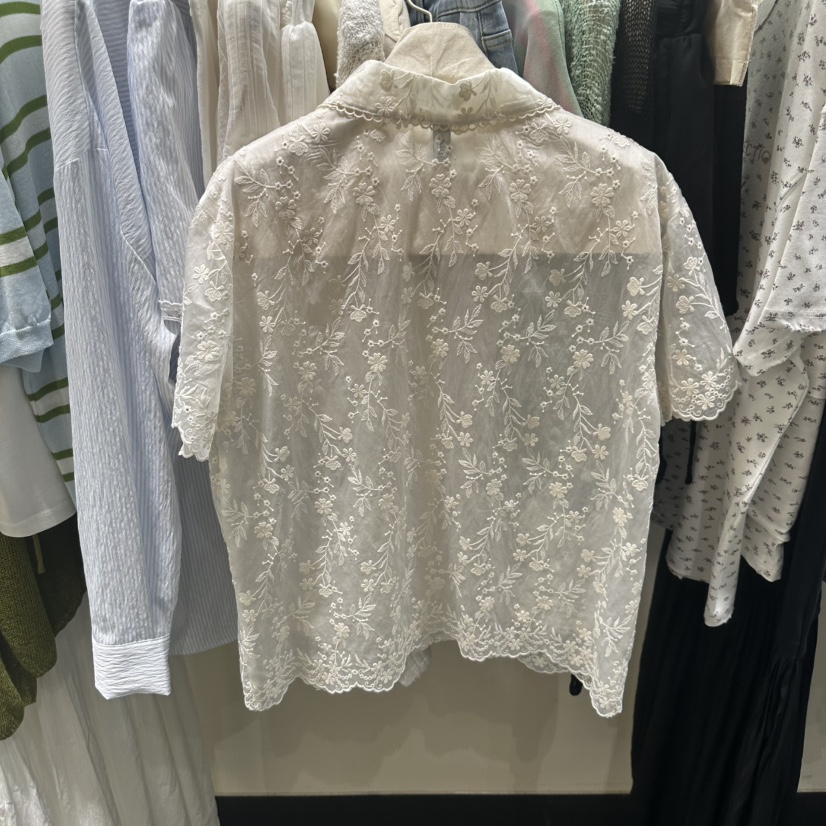 TOMGIRL韓國代購女裝新品時尚推薦熱賣職業26夏季襯衫蕾絲衫TOMGIRL襯衫/蕾絲衫