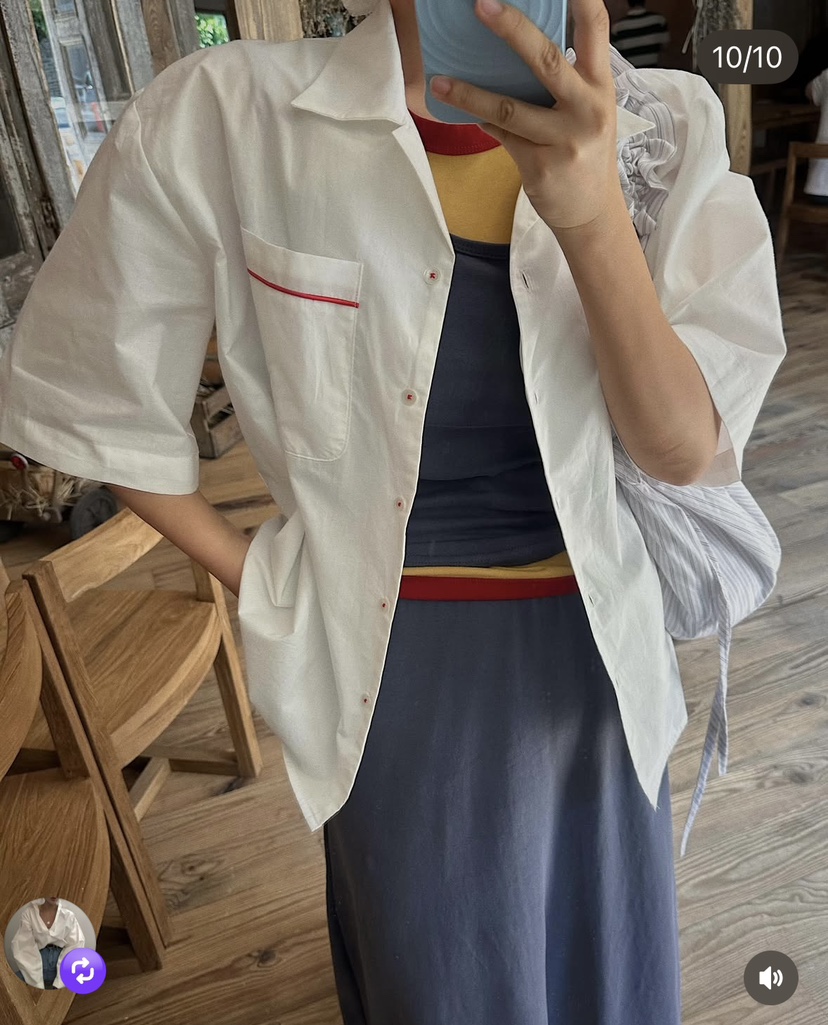 PLATFORM-L韓國直郵實拍女士新品時尚推薦休閑襯衫蕾絲衫PLATFORM襯衫/蕾絲衫