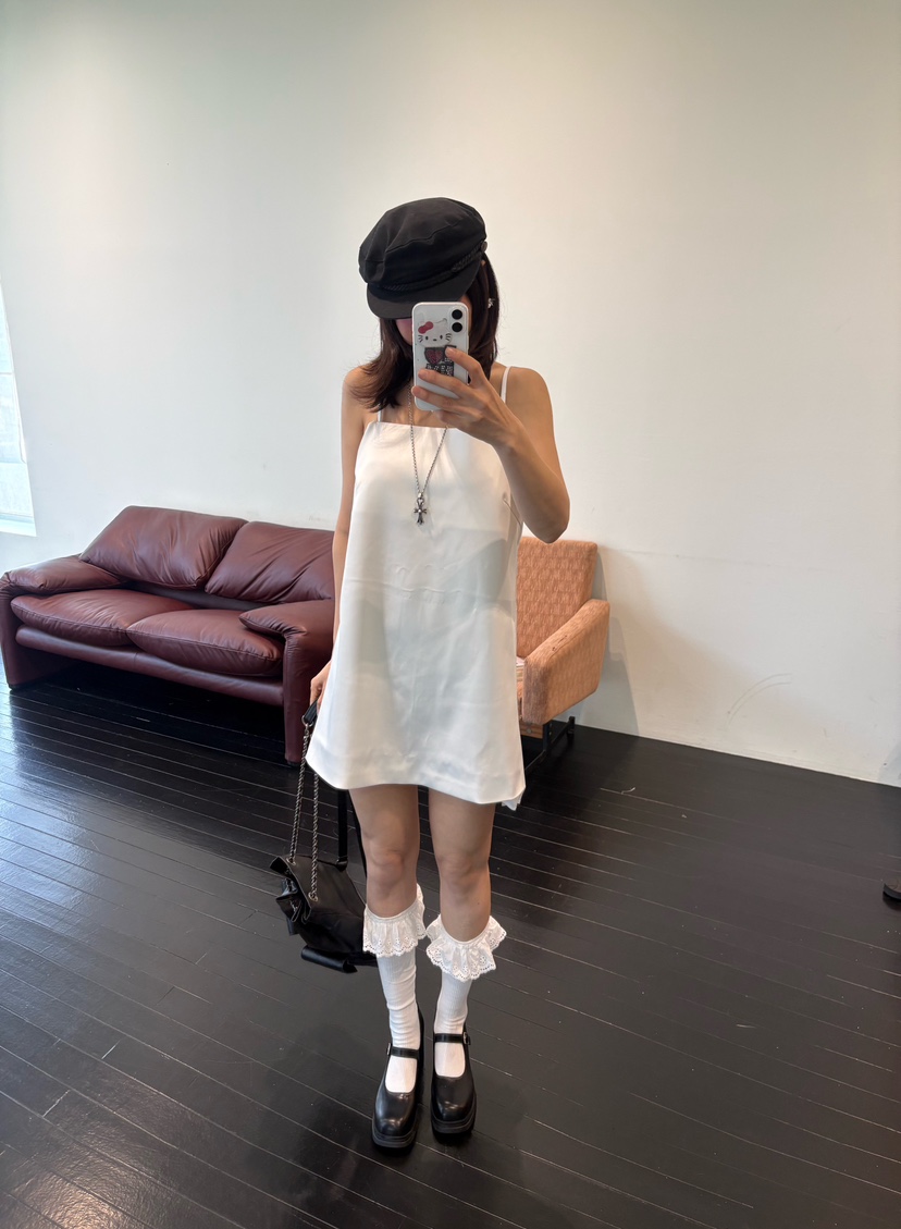 PLATFORM-L東大門實拍韓國女裝新品熱賣職業26春夏連衣裙緞面PLATFORM連衣裙