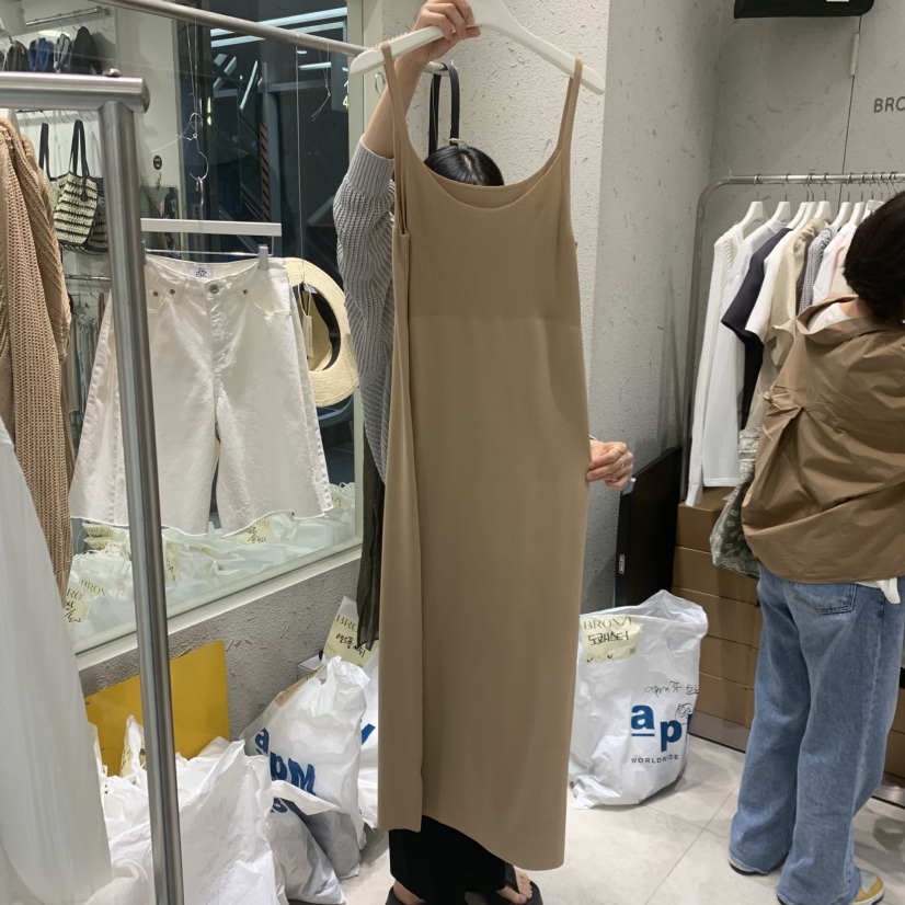 BRONZE韓國直郵女士新款26春夏時尚26夏季休閑推薦連衣裙BRONZE連衣裙