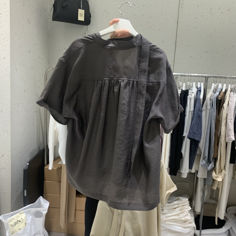 BRONZE韓國代購女裝新品時尚26夏季休閑26春夏襯衫蕾絲衫BRONZE襯衫/蕾絲衫