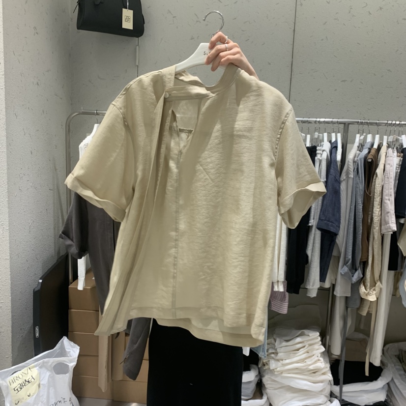 BRONZE韓國代購女裝新品時尚26夏季休閑26春夏襯衫蕾絲衫BRONZE襯衫/蕾絲衫圖色2